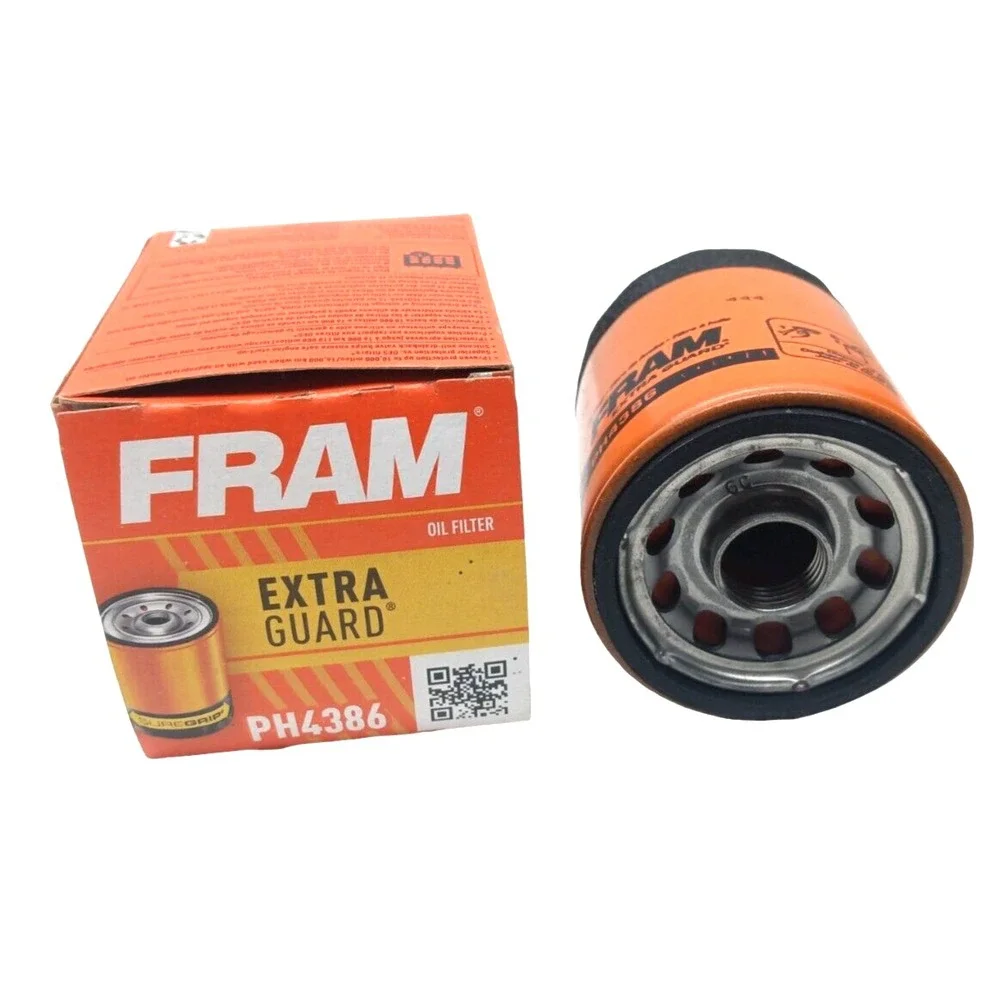 FRAM Extra‎ Guard PH4386, 10K Mile Change Interval Spin-On Oil Filter + Grip End